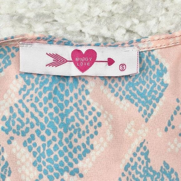 Buddy Love Muse Tie Front Top Cotton Candy - Picture 6 of 11